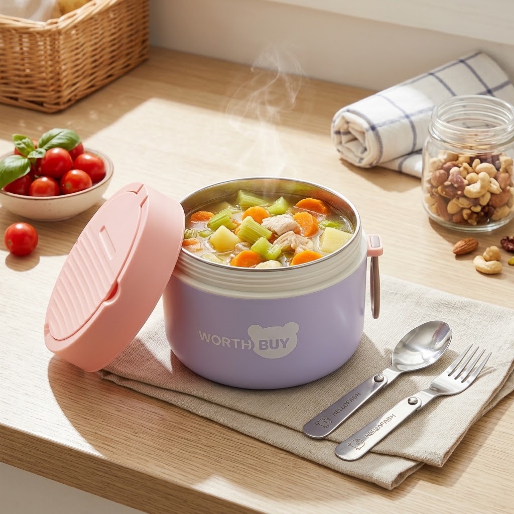 Baby Food Warmer - 304 Stainless Steel Thermal Lunch Box